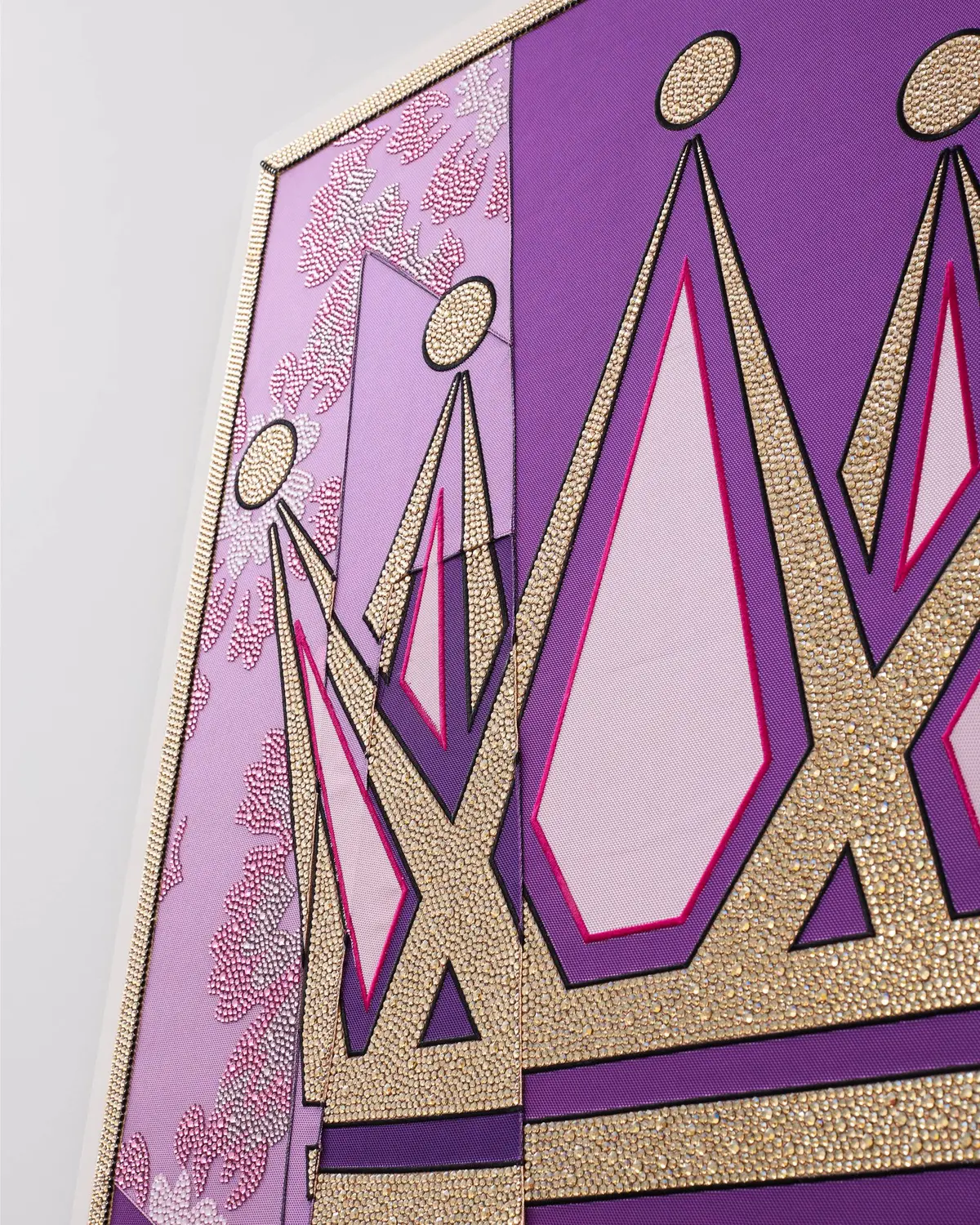 “Championship Banner” by Mickalene Thomas, made with BIONIC yarn — Art Arena × BIONIC