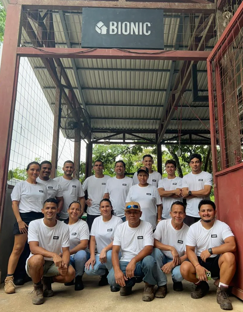 The BIONIC team at the Cóbano, Costa Rica facility